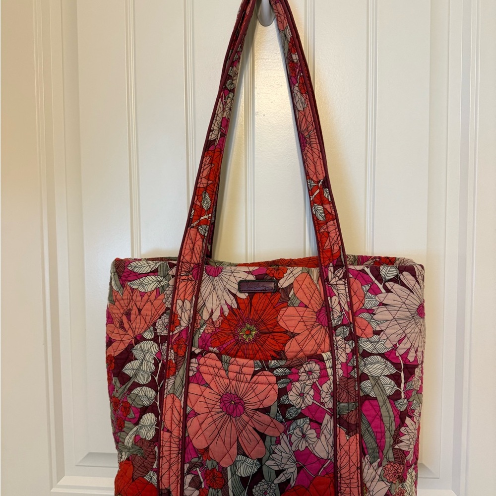 Vera Bradley Pink and Red Floral Tote